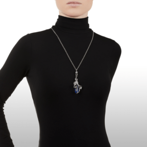 Giovanni Raspini Collana Pendente Orchidea Blu - 9269 - immagine 2