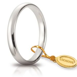 Unoaerre - Fede Comoda mm.3,0 in oro bianco - immagine 1