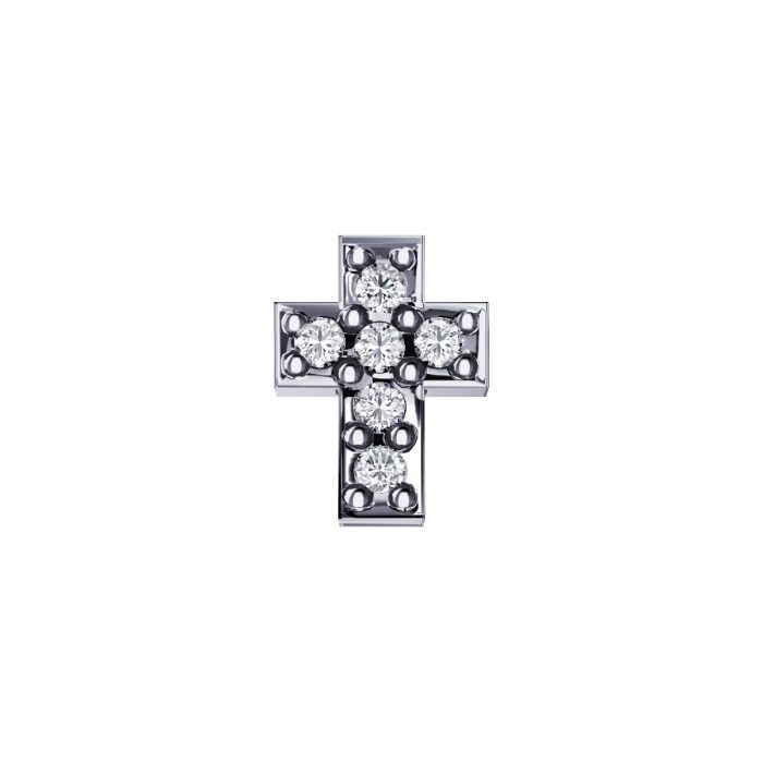 Elements DonnaOro Croce in oro bianco e diamanti DCHF6521.003