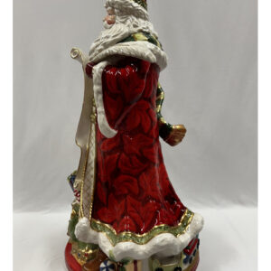 FITZ & FLOYD - Figura Statua Decorazione Babbo Natale 48cm Porcellana 20013 - immagine 4