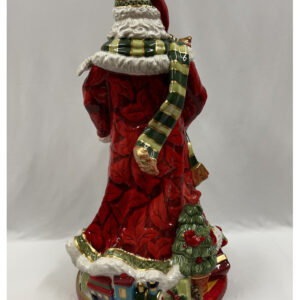 FITZ & FLOYD - Figura Statua Decorazione Babbo Natale 48cm Porcellana 20013 - immagine 3