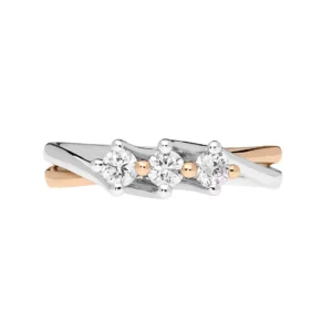 Comete Gioielli Trilogy Bicolore in Oro e Diamante ANB 2578 - immagine 3