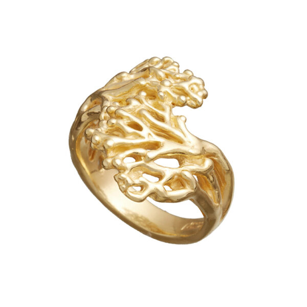 Anello-Giovanni-Raspini-Contrarie-Coral-Dorata