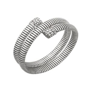 Bracciale Giovanni Raspini Tubogas Croco Doppio Cod. 12327 - immagine 1