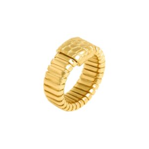 Anello Giovanni Raspini Croco Tubogas Dorato Cod. 12545