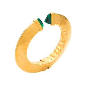 Bracciale Giovanni Raspini Blade Colour Green Blade Grande Oro Cod. 12301 - immagine 1