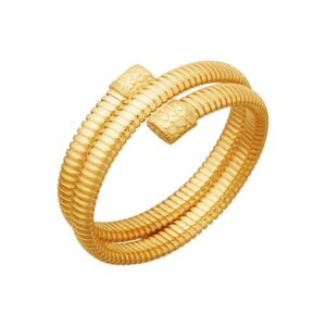 Bracciale Giovanni Raspini Tubogas Croco Doppio Dorato Cod. 12332 - immagine 1