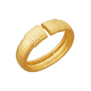 Bracciale Giovanni Raspini Tubogas Croco Grande Dorato Cod. 12331
