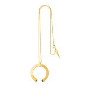 Collana Giovanni Raspini Blade Colour Pendente Green Blade Oro Cod. 12300 - immagine 1