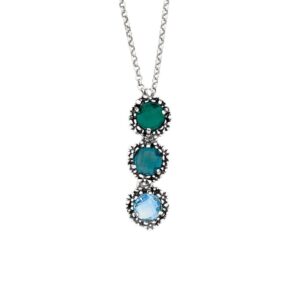 Collana Giovanni Raspini Blue Ivy Pendente Cascata Cod. 12426 - immagine 1