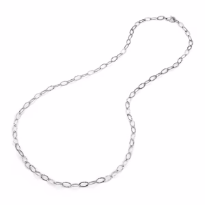 Giovanni Raspini - Collana Maglia Ovale Martellata 6617  90cm - immagine 1